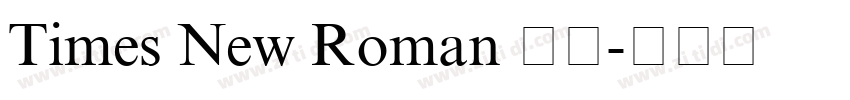 Times New Roman 常规字体转换